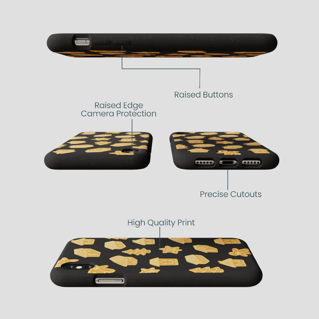 Black Gingerbread Dreams iPhone XR Case - Image 3