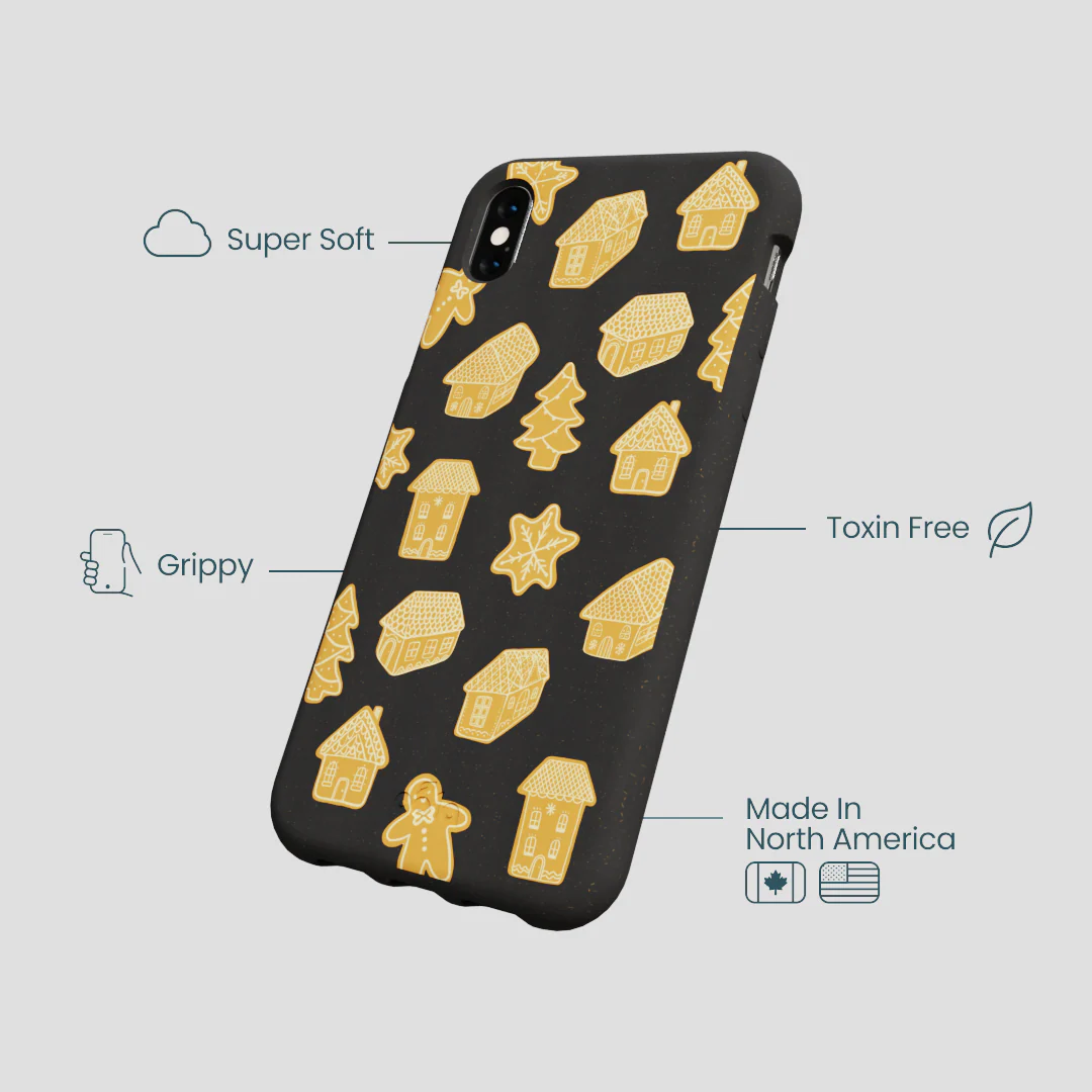 Black Gingerbread Dreams iPhone XR Case - Image 4