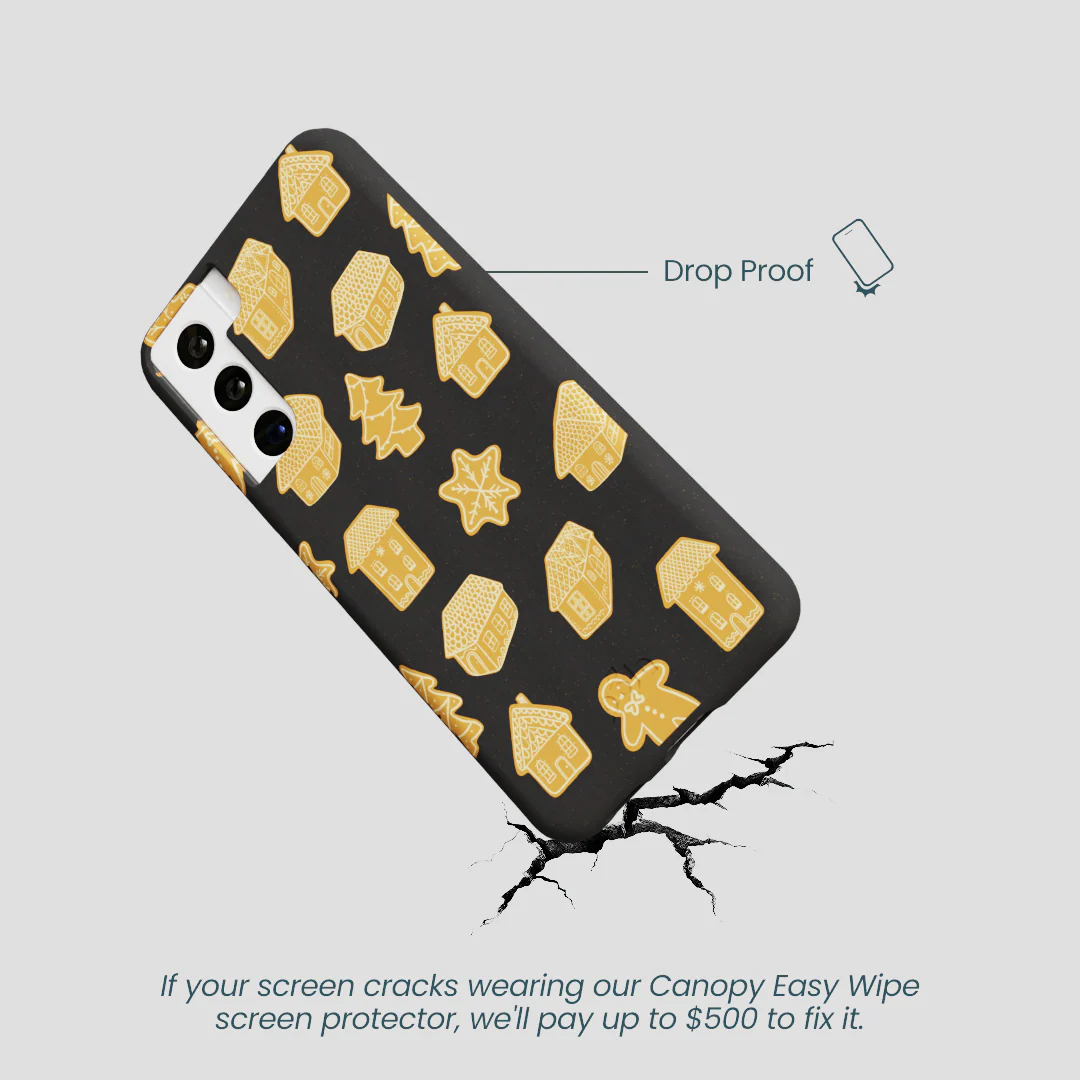 Black Gingerbread Dreams Samsung Galaxy S21 Case - Image 5
