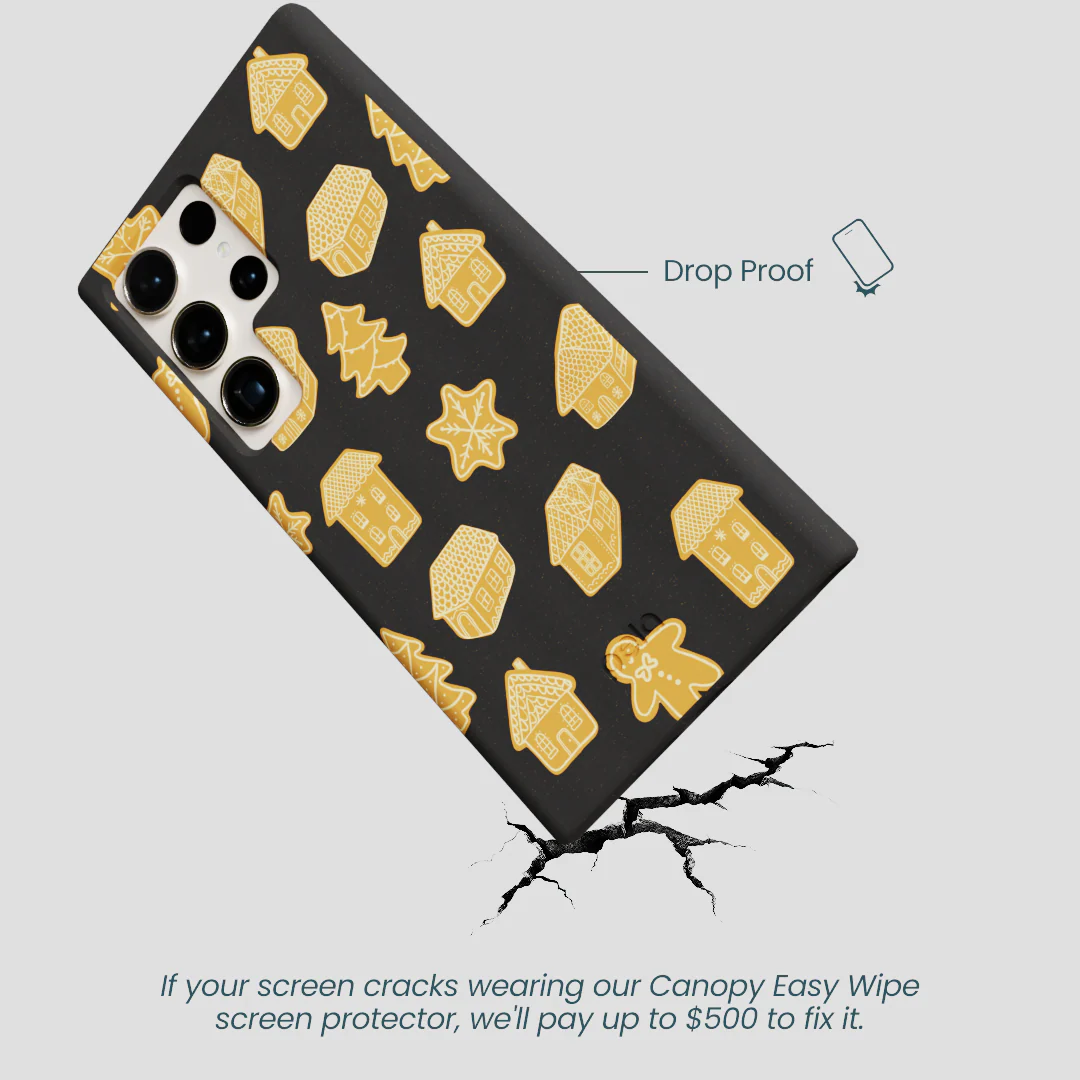 Black Gingerbread Dreams Samsung Galaxy S24 Ultra Case - Image 5