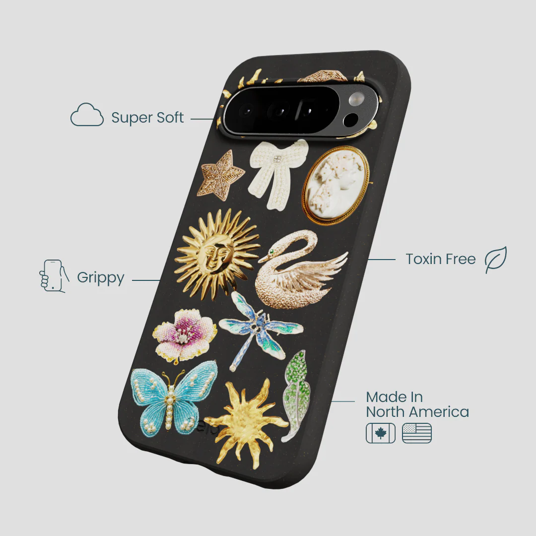 Black Heirloom Collage Google Pixel 10 Pro XL Case - Image 4