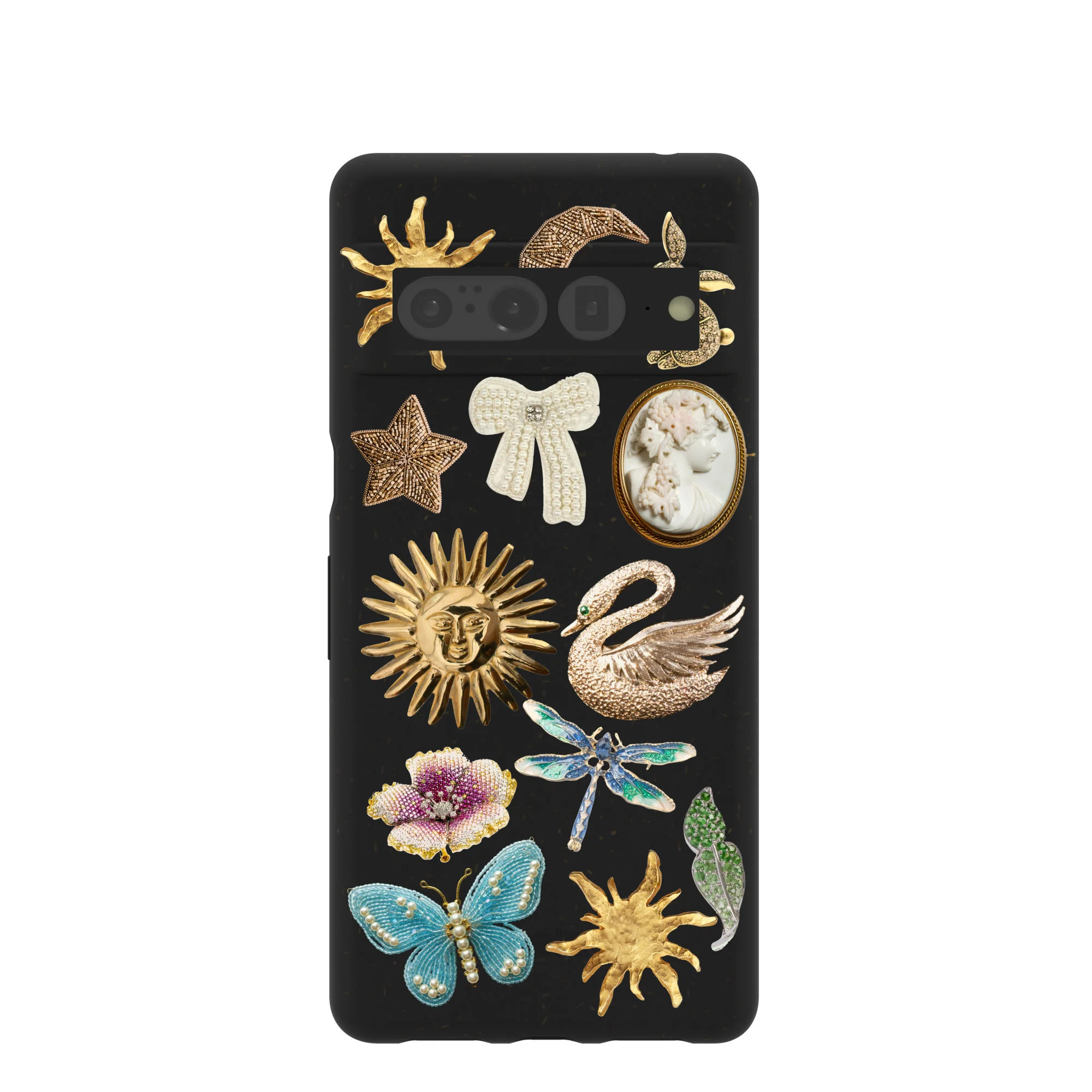 Black Heirloom Collage Google Pixel 7 Pro Case