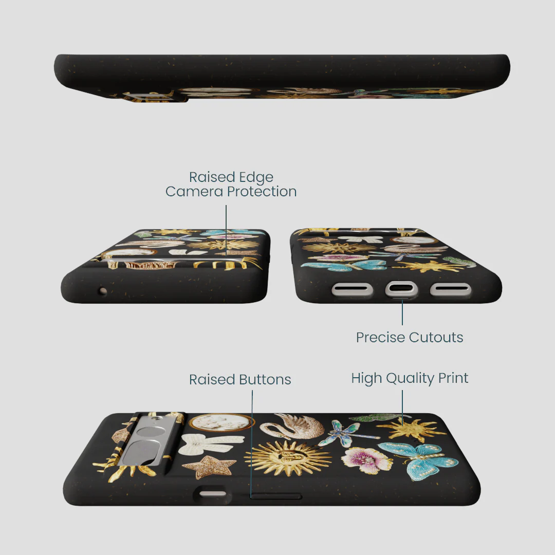 Black Heirloom Collage Google Pixel 7 Pro Case - Image 3