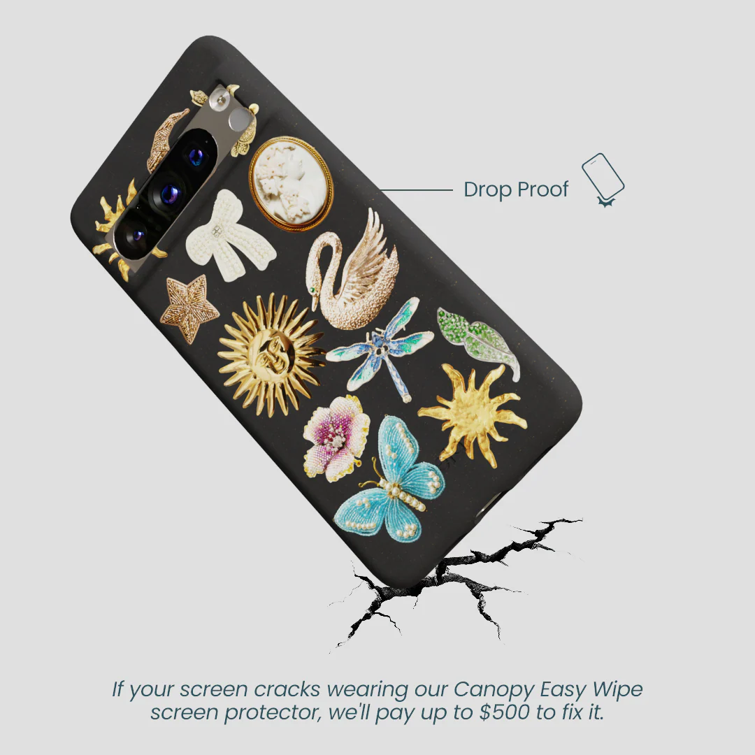 Black Heirloom Collage Google Pixel 8 Pro Case - Image 5