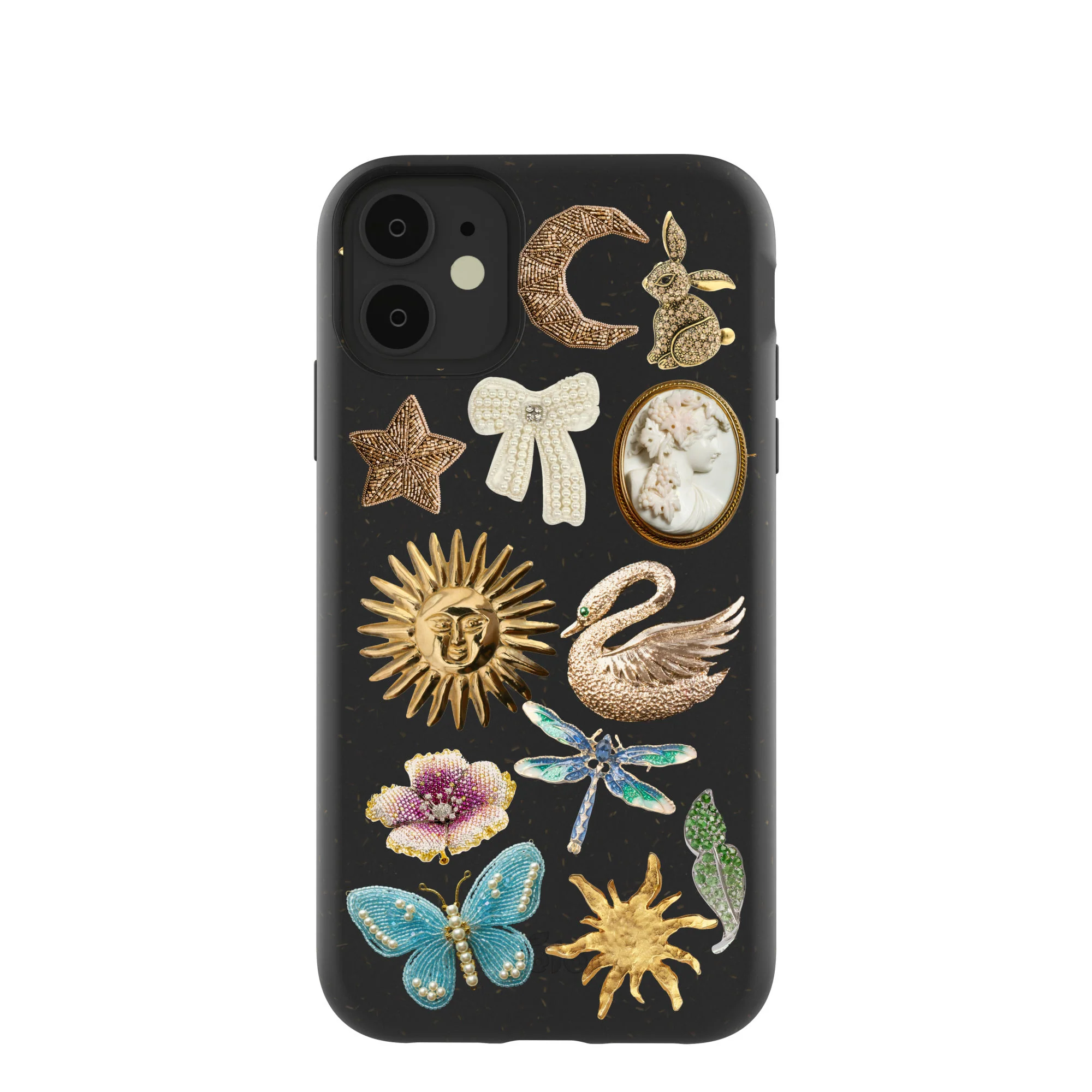 Black Heirloom Collage iPhone 11 Case