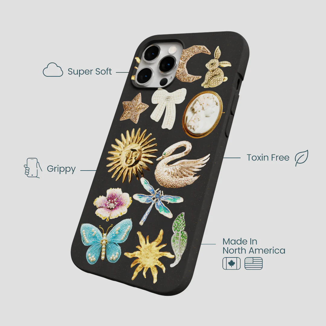 Black Heirloom Collage iPhone 12 Pro Max Case - Image 3