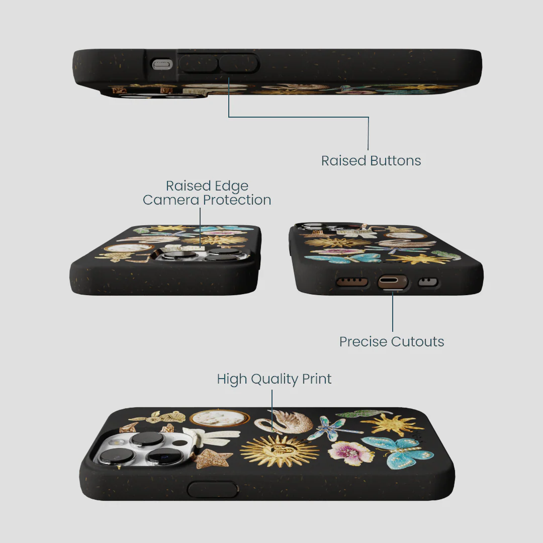 Black Heirloom Collage iPhone 13 Pro Case - Image 3