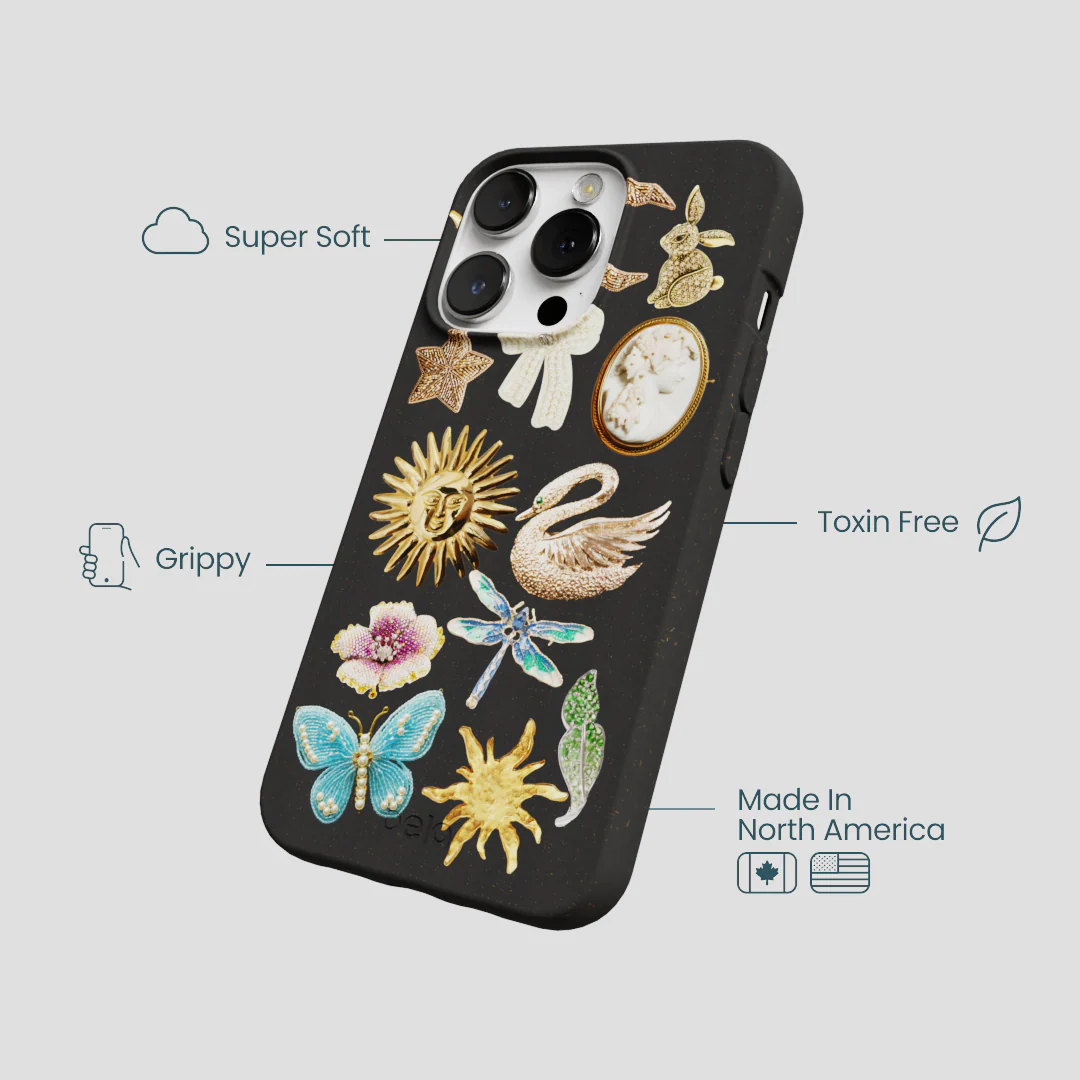 Black Heirloom Collage iPhone 13 Pro Case - Image 4