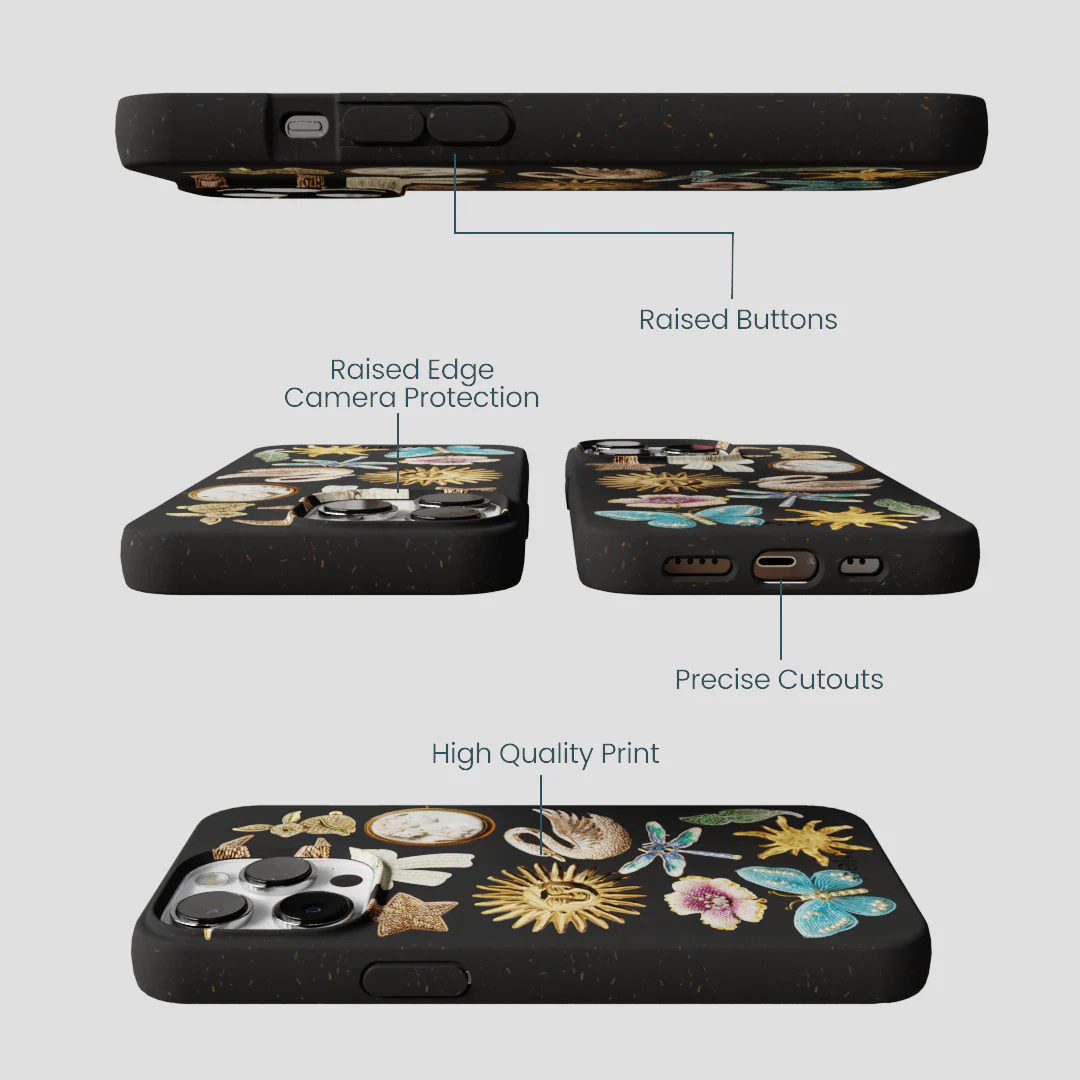Black Heirloom Collage iPhone 13 Pro Max Case - Image 3