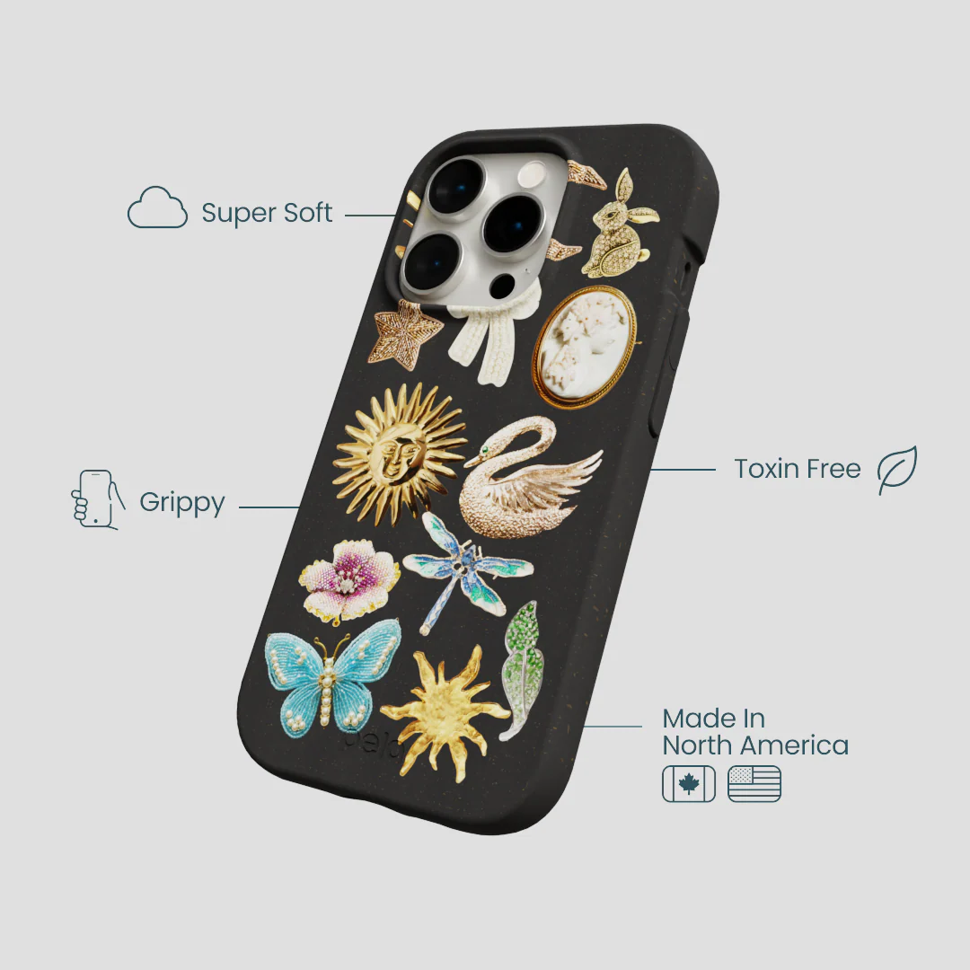Black Heirloom Collage iPhone 14 Pro Case - Image 4