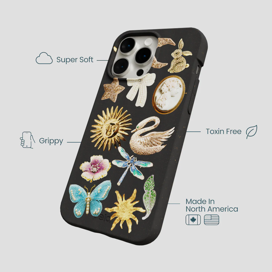 Black Heirloom Collage iPhone 14 Pro Max Case - Image 4