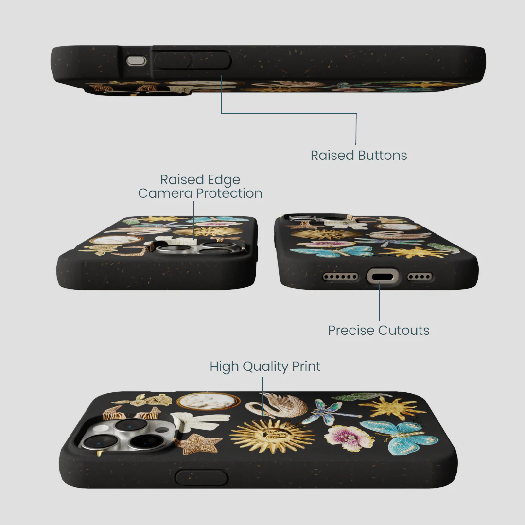 Black Heirloom Collage iPhone 15 Pro Max Case - Image 3