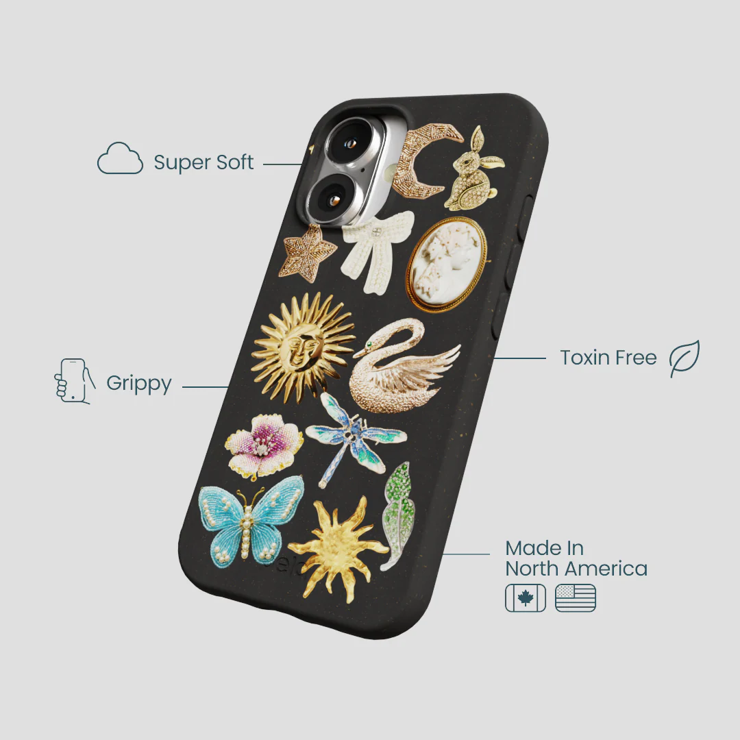 Black Heirloom Collage iPhone 16 Case - Image 4