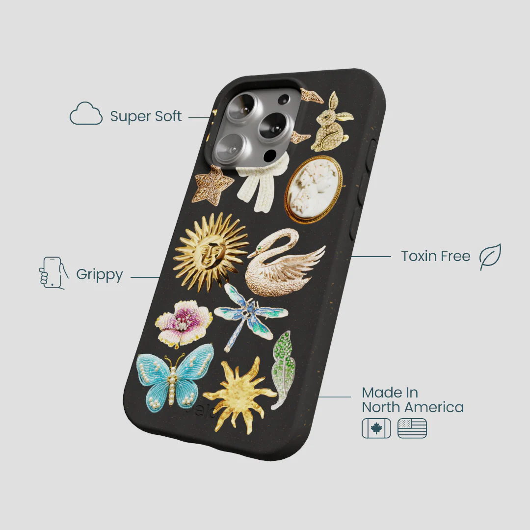 Black Heirloom Collage iPhone 16 Pro Case - Image 4