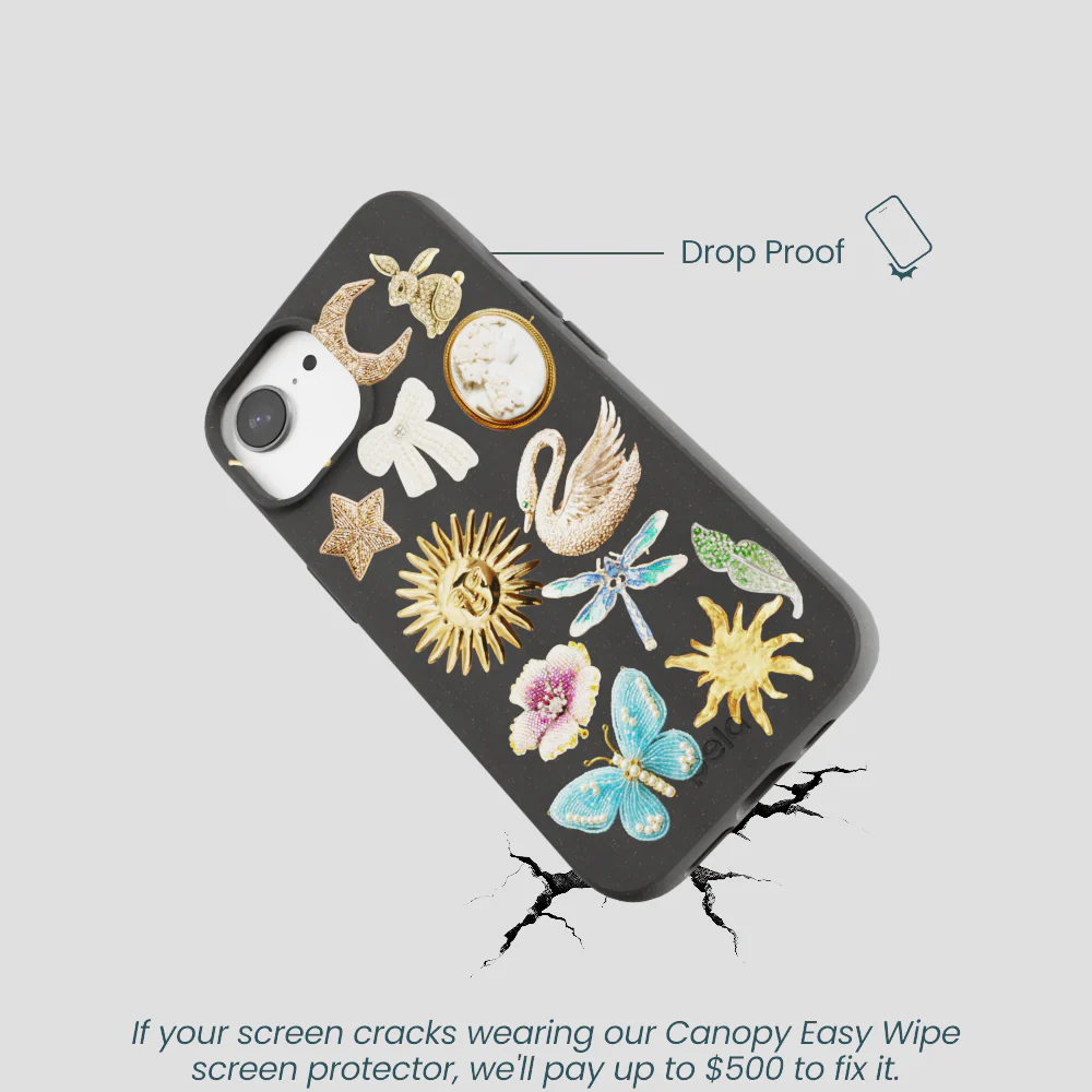 Black Heirloom Collage iPhone 16e/17e Case - Image 5