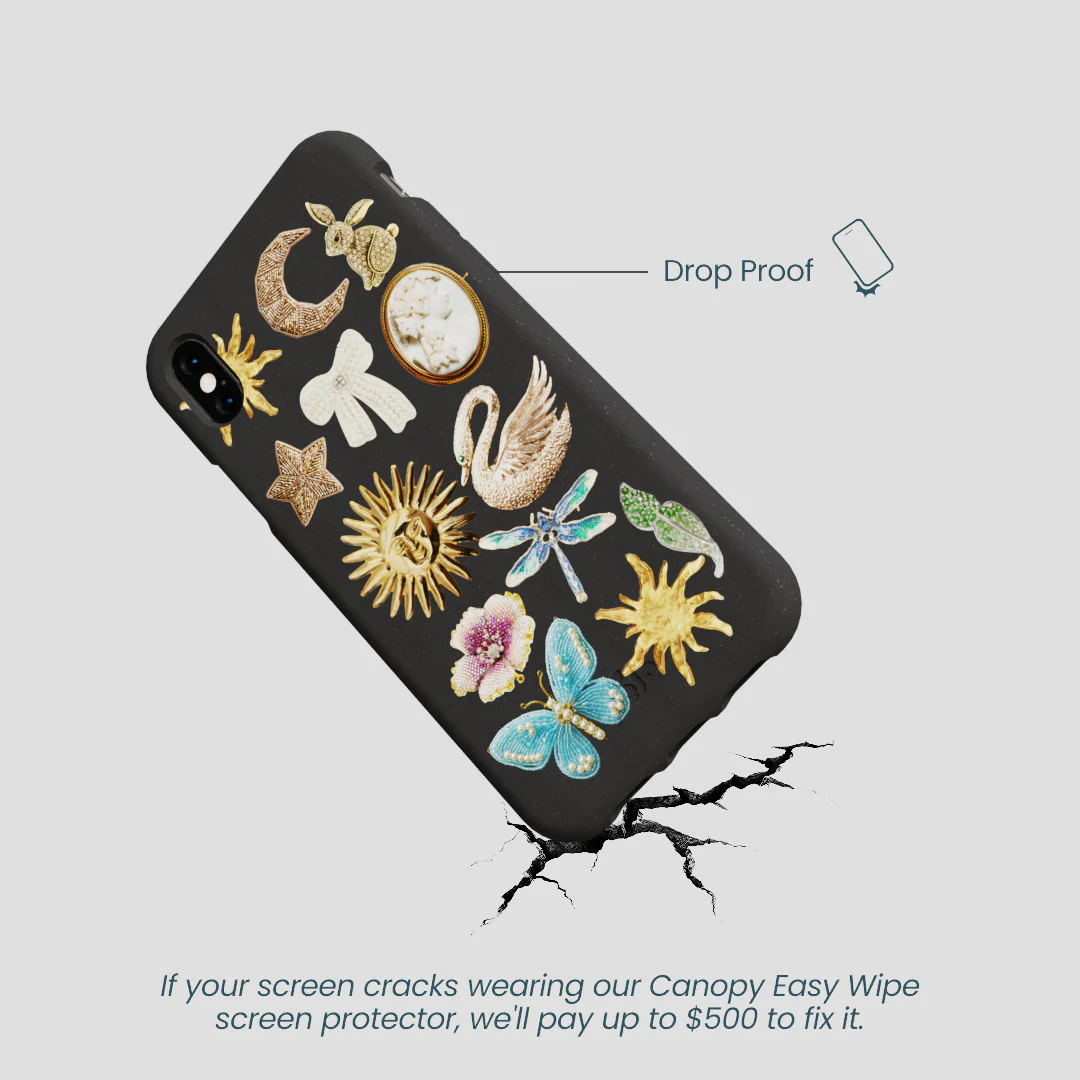 Black Heirloom Collage iPhone XR Case - Image 4