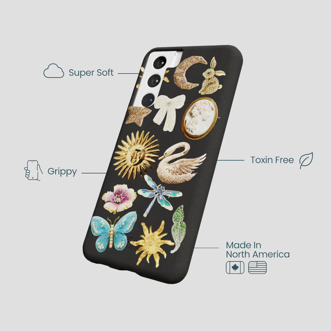 Black Heirloom Collage Samsung Galaxy S21 Case - Image 4