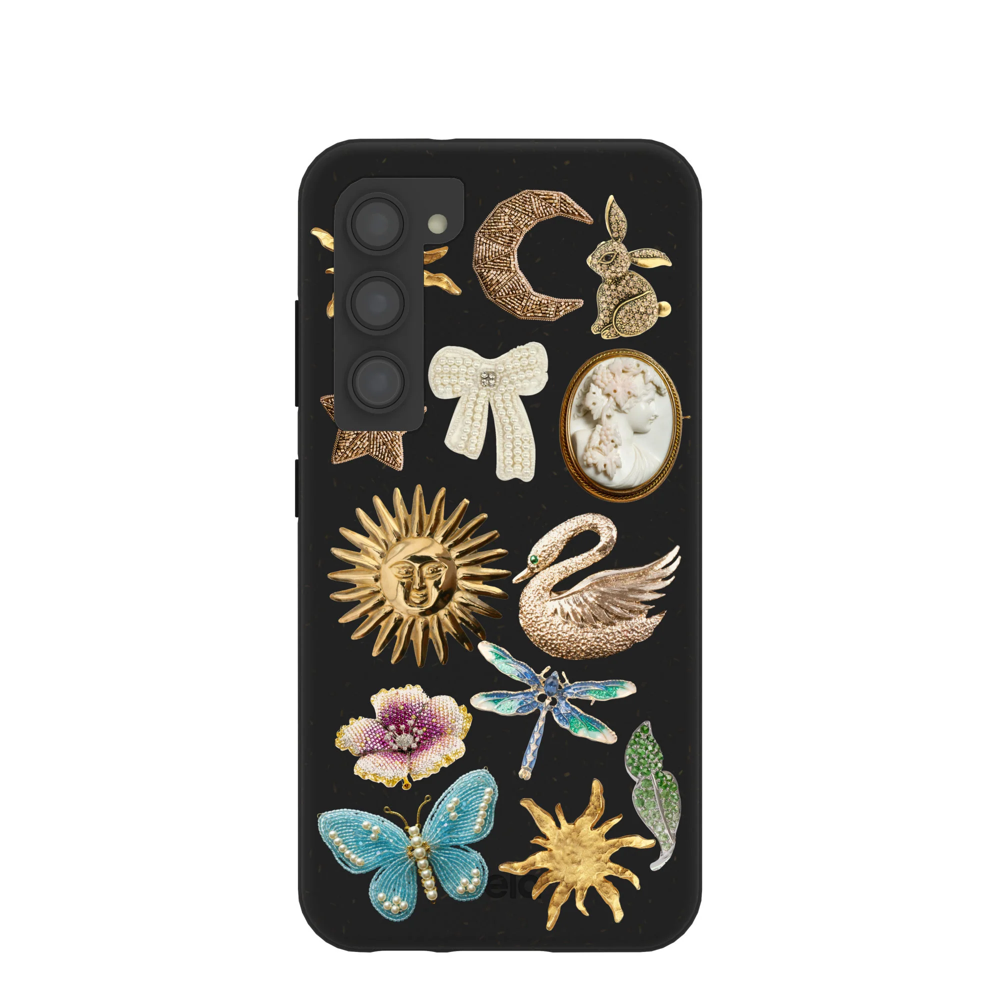 Black Heirloom Collage Samsung Galaxy S23 Case