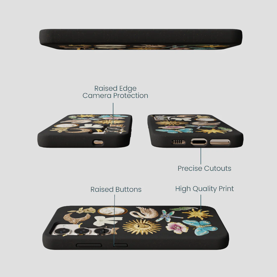 Black Heirloom Collage Samsung Galaxy S23 Case - Image 3