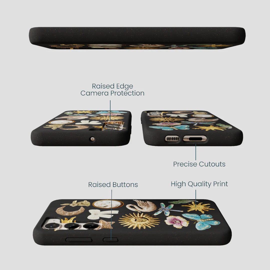 Black Heirloom Collage Samsung Galaxy S23+(Plus) Case - Image 3