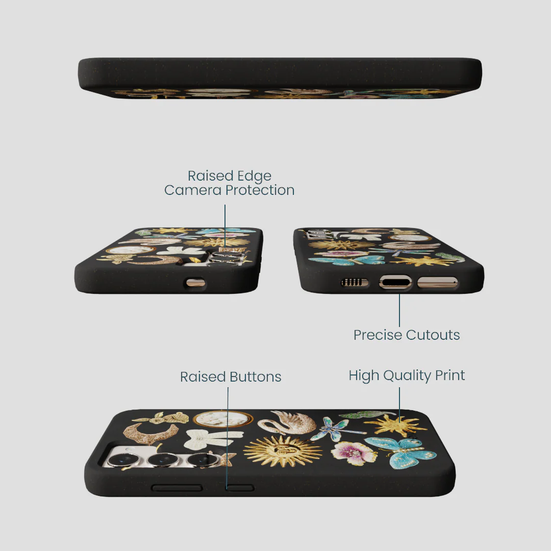 Black Heirloom Collage Samsung Galaxy S24 Case - Image 3