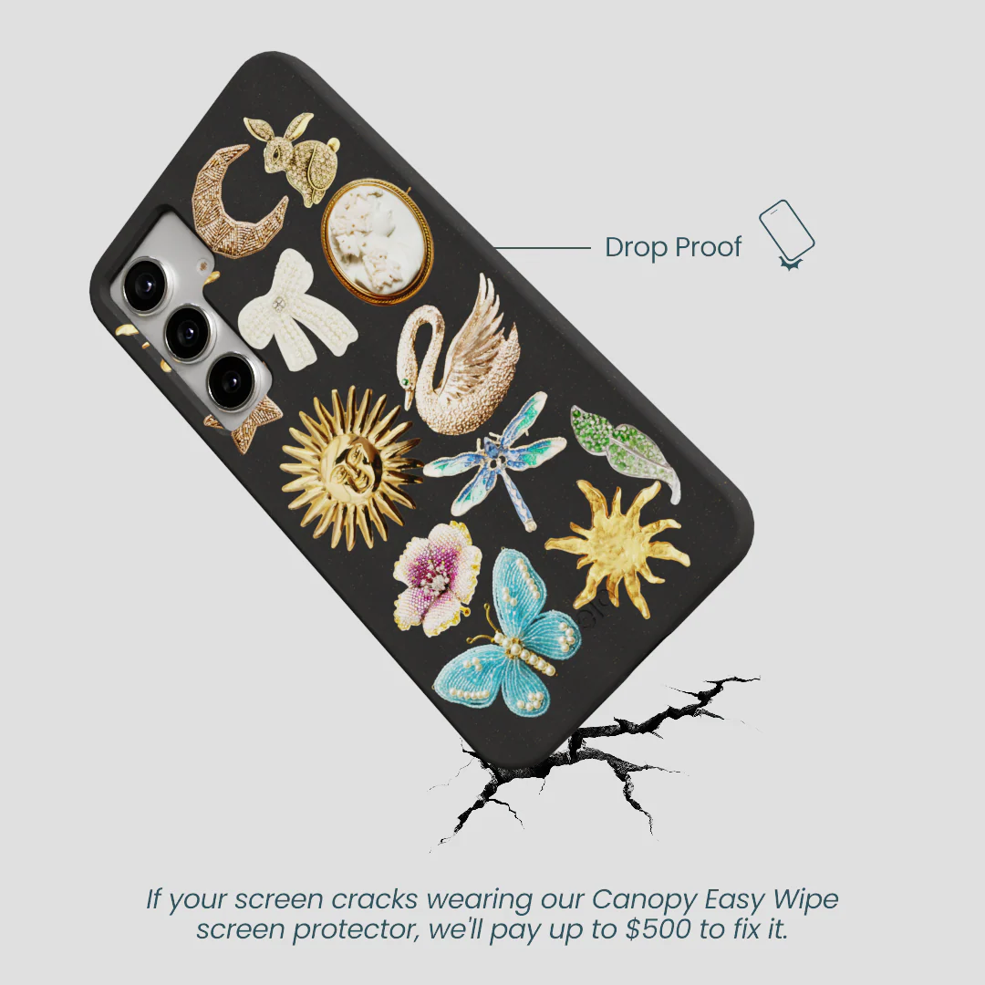 Black Heirloom Collage Samsung Galaxy S25+(Plus) Case - Image 5