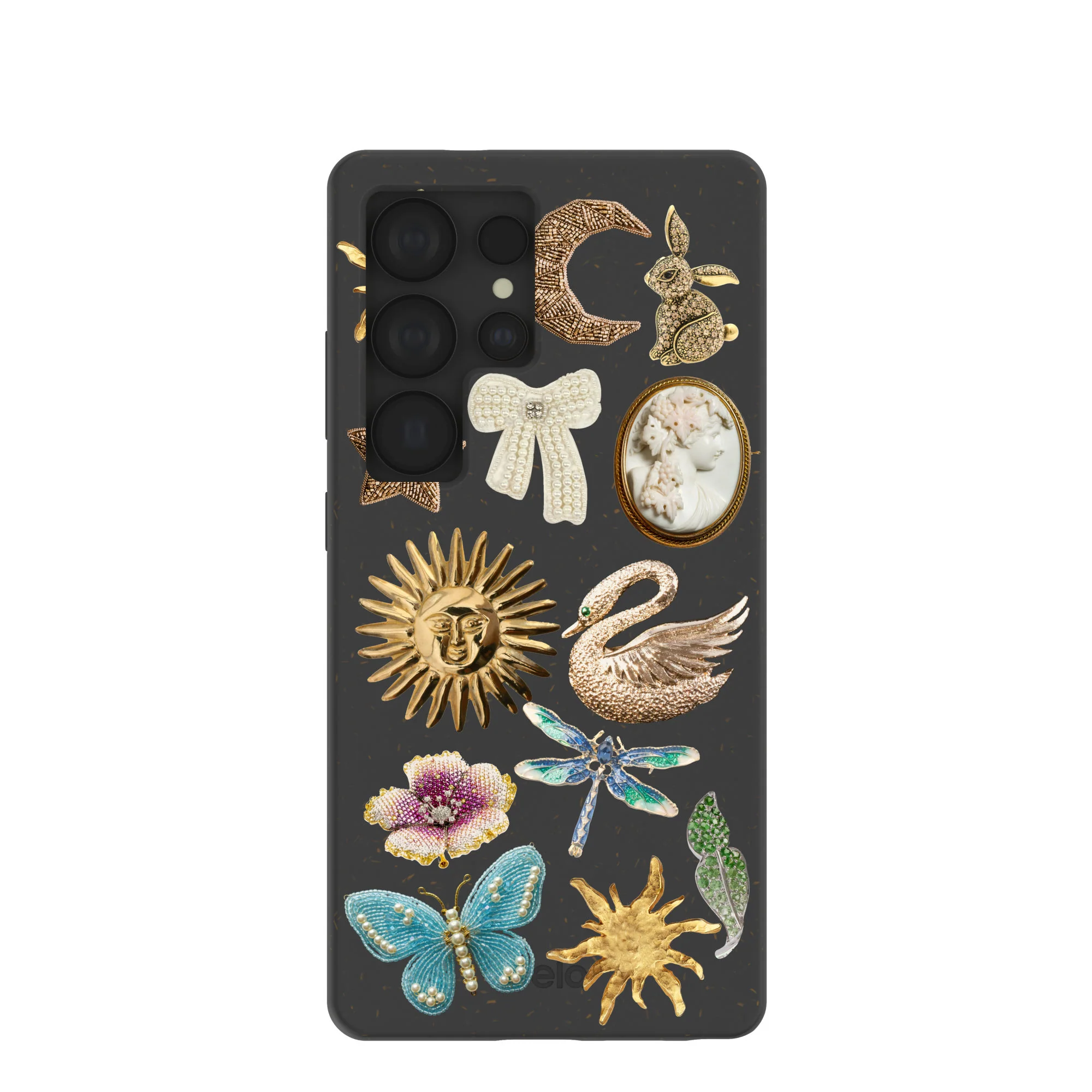 Black Heirloom Collage Samsung Galaxy S25 Ultra Case
