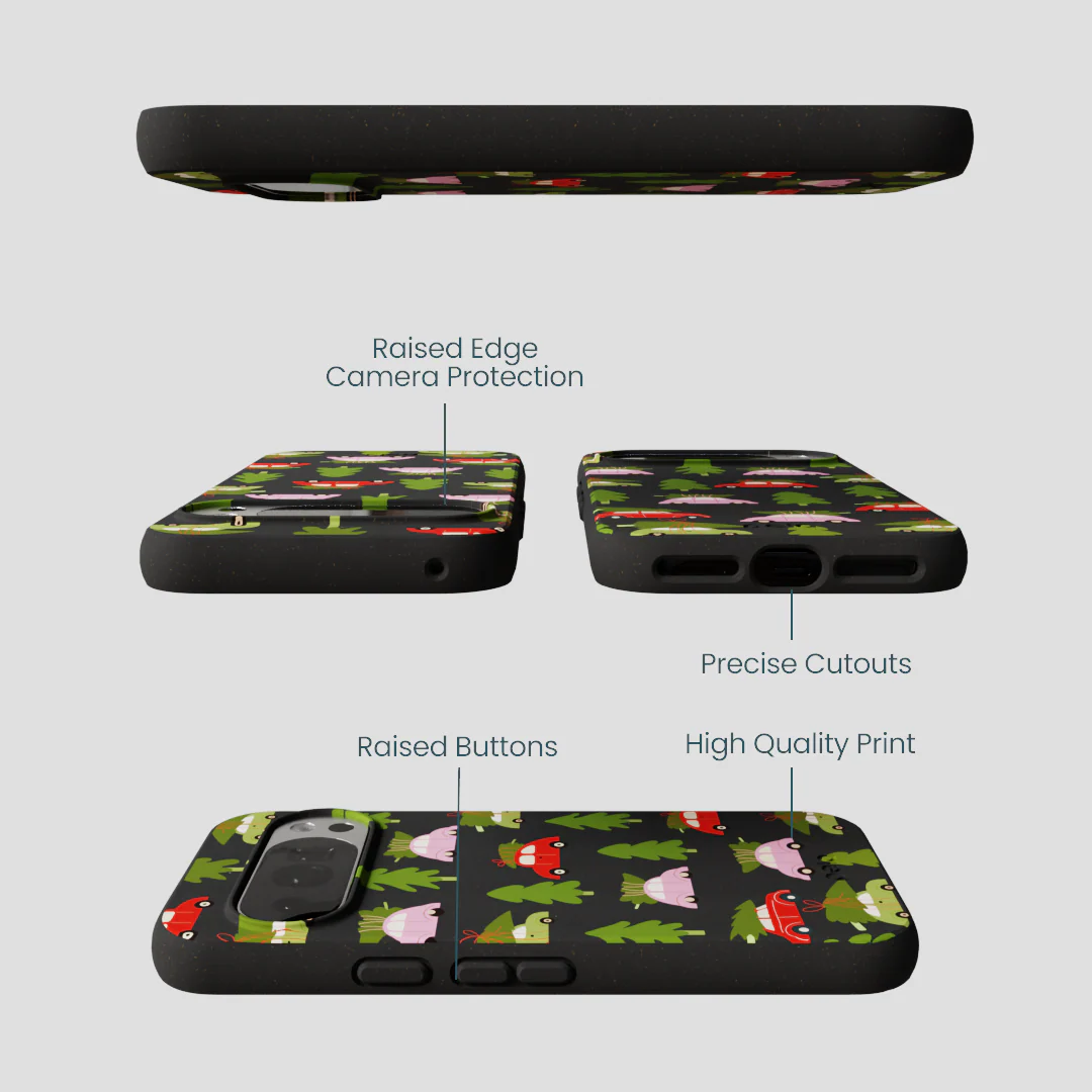 Black Holiday Caravan Google Pixel 10/10 Pro Case - Image 3
