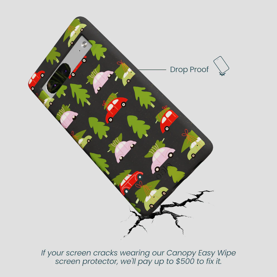 Black Holiday Caravan Google Pixel 7a Case - Image 5