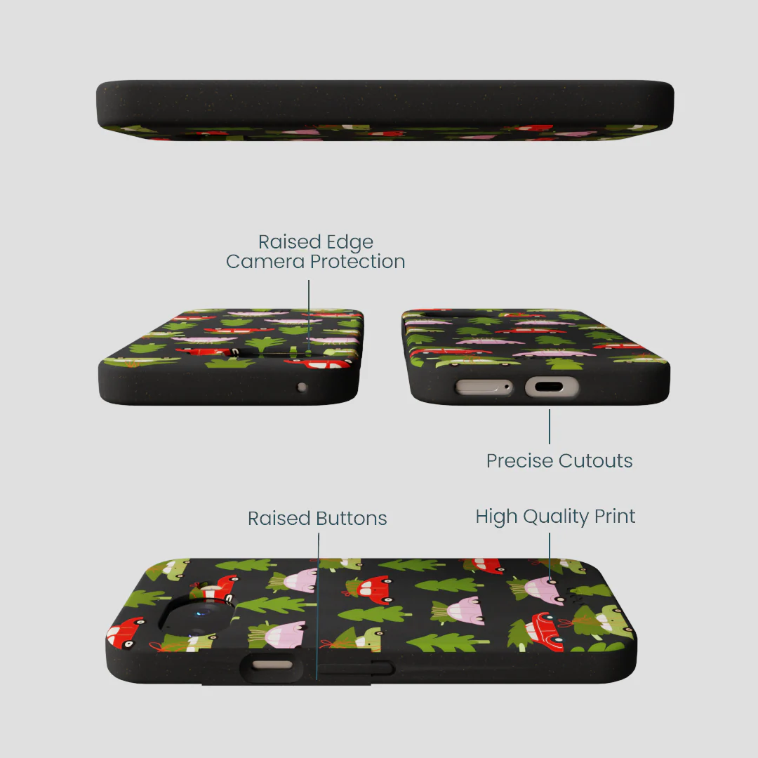 Black Holiday Caravan Google Pixel 9a Case - Image 3