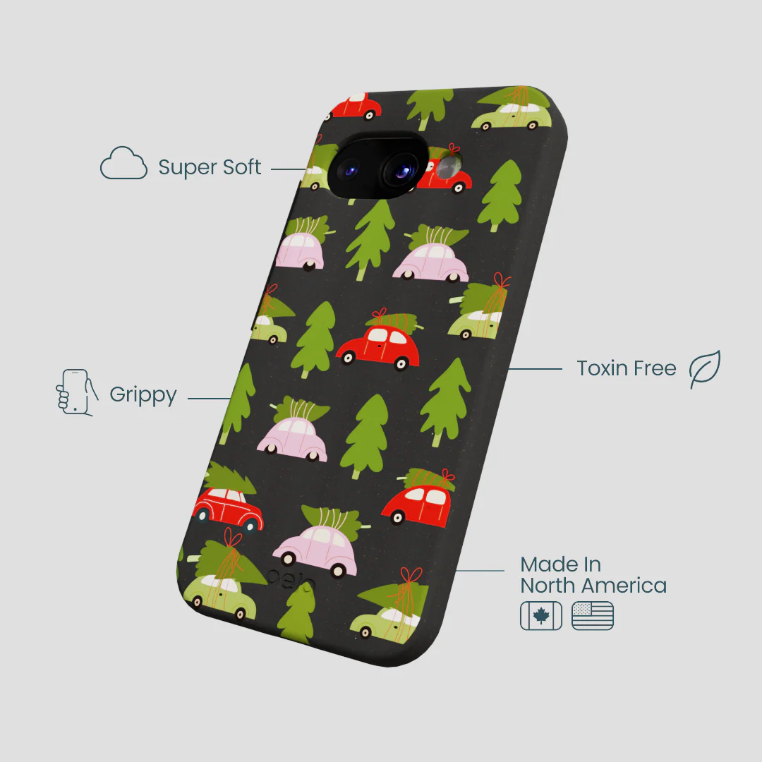Black Holiday Caravan Google Pixel 9a Case - Image 4