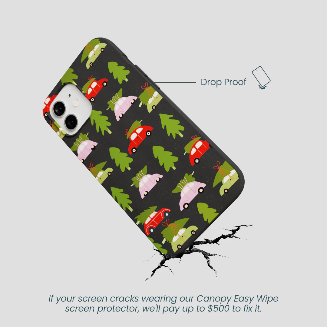 Black Holiday Caravan iPhone 12/ iPhone 12 Pro Case - Image 5