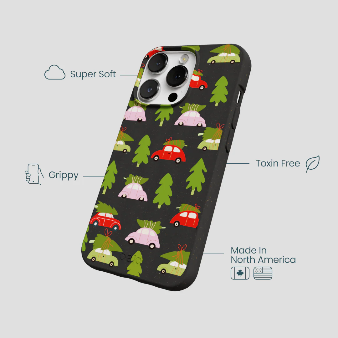 Black Holiday Caravan iPhone 13 Pro Case - Image 4