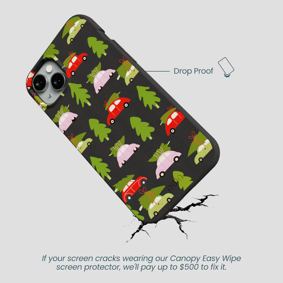 Black Holiday Caravan iPhone 15 Plus Case - Image 5