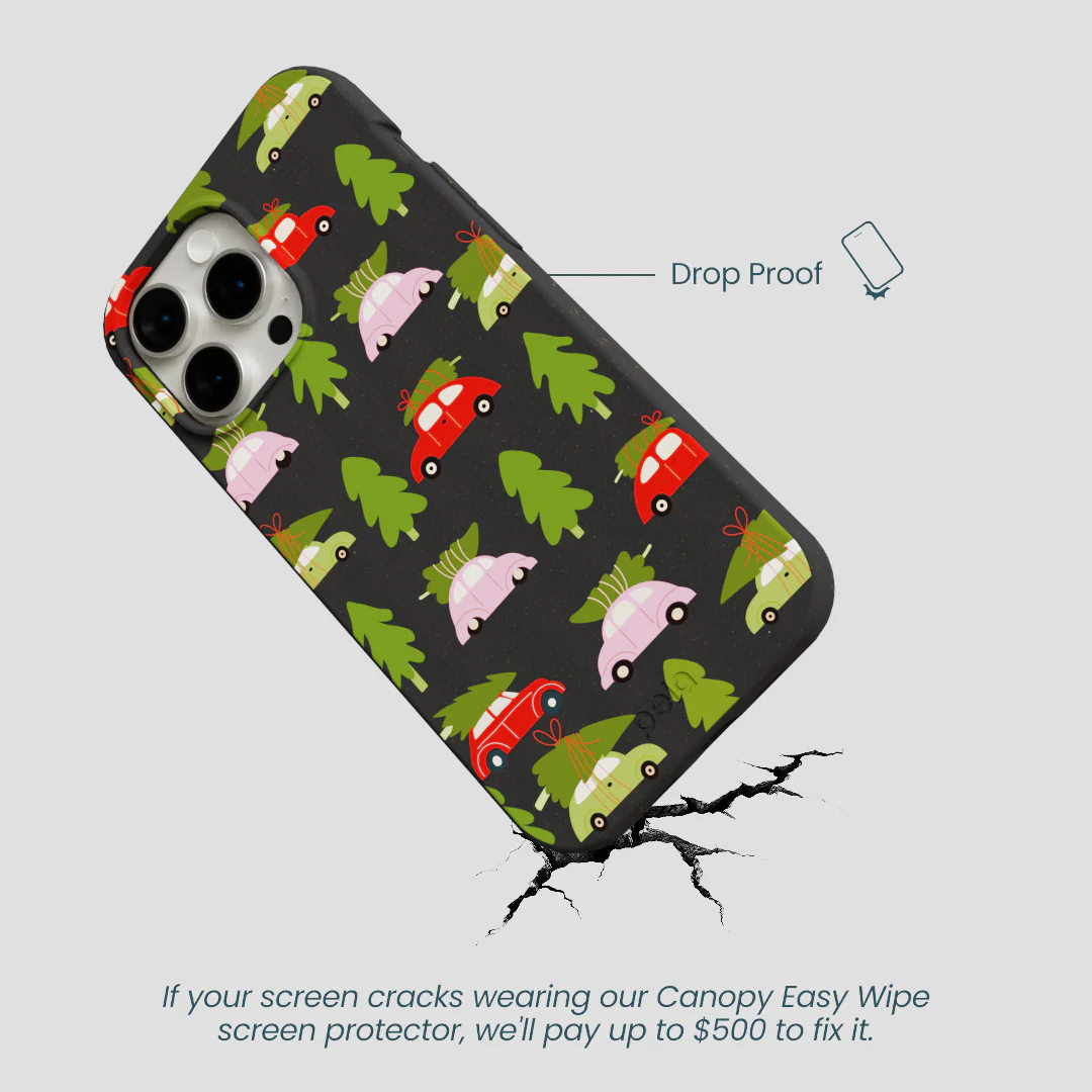 Black Holiday Caravan iPhone 15 Pro Max Case - Image 5