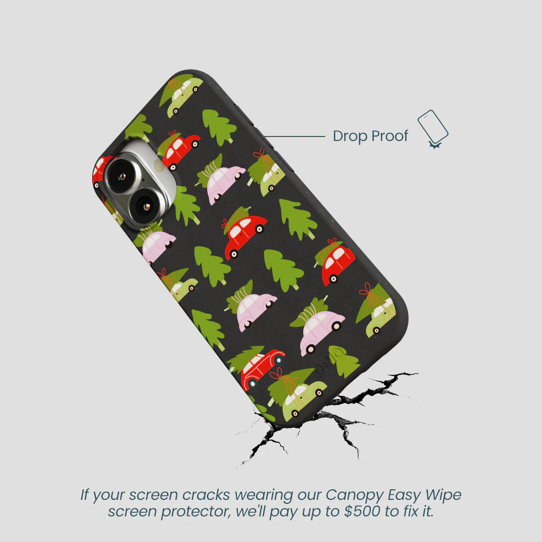 Black Holiday Caravan iPhone 16 Case - Image 5