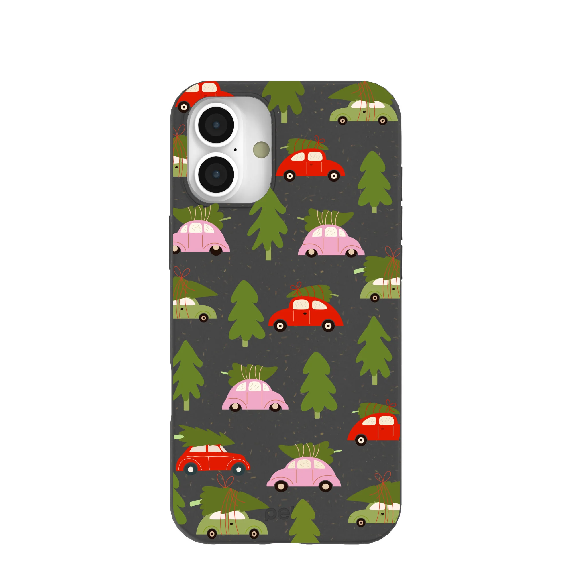 Black Holiday Caravan iPhone 16 Plus Case