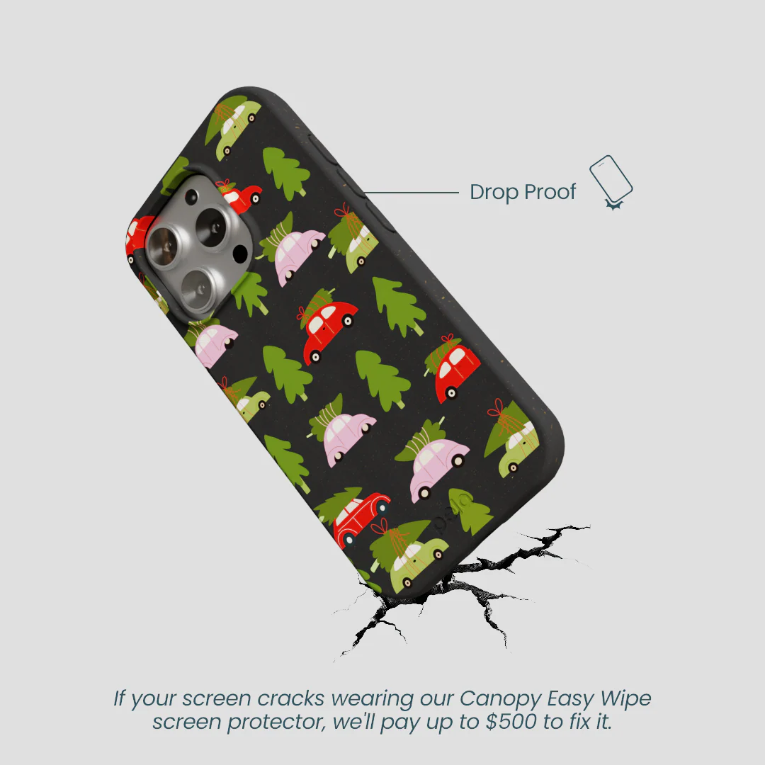 Black Holiday Caravan iPhone 16 Pro Case - Image 5