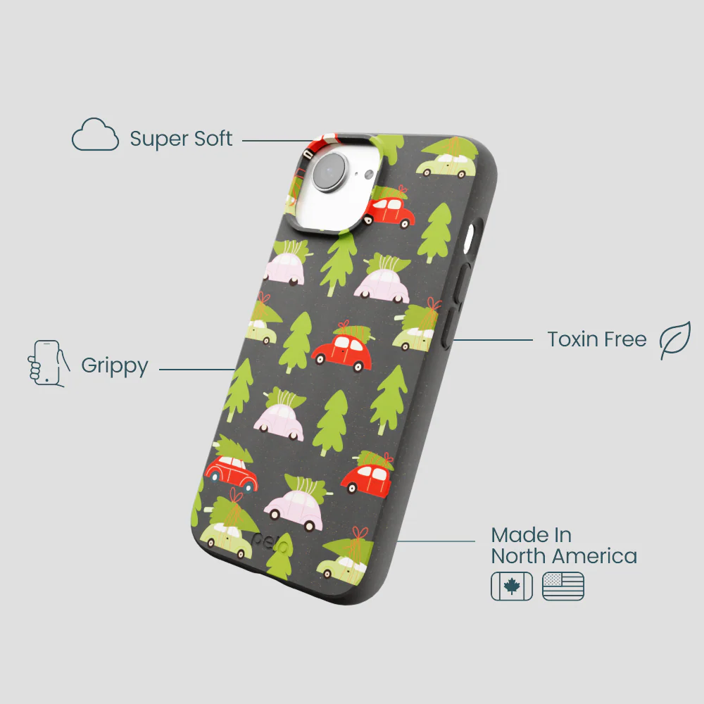 Black Holiday Caravan iPhone 16e/17e Case - Image 4