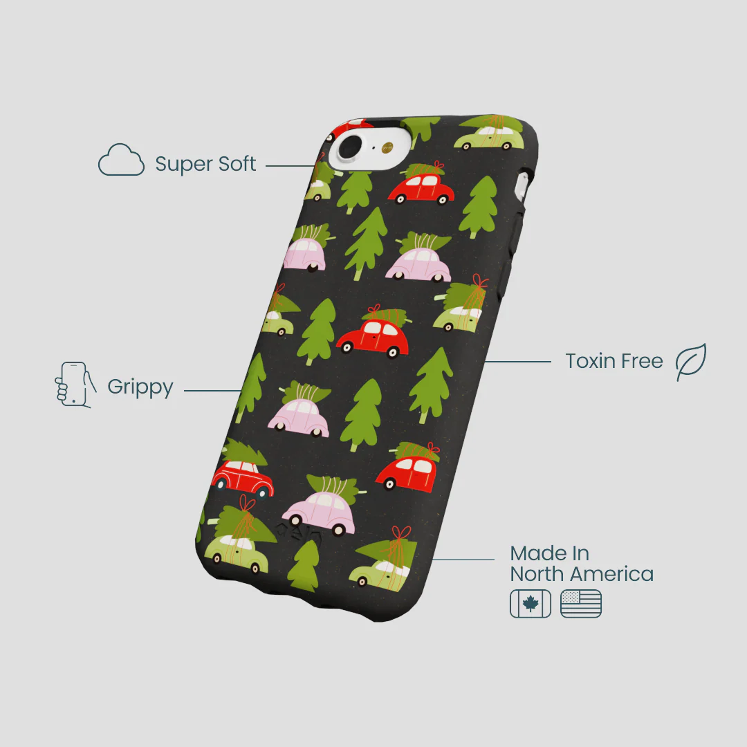 Black Holiday Caravan iPhone 6/6s/7/8/SE Case - Image 4