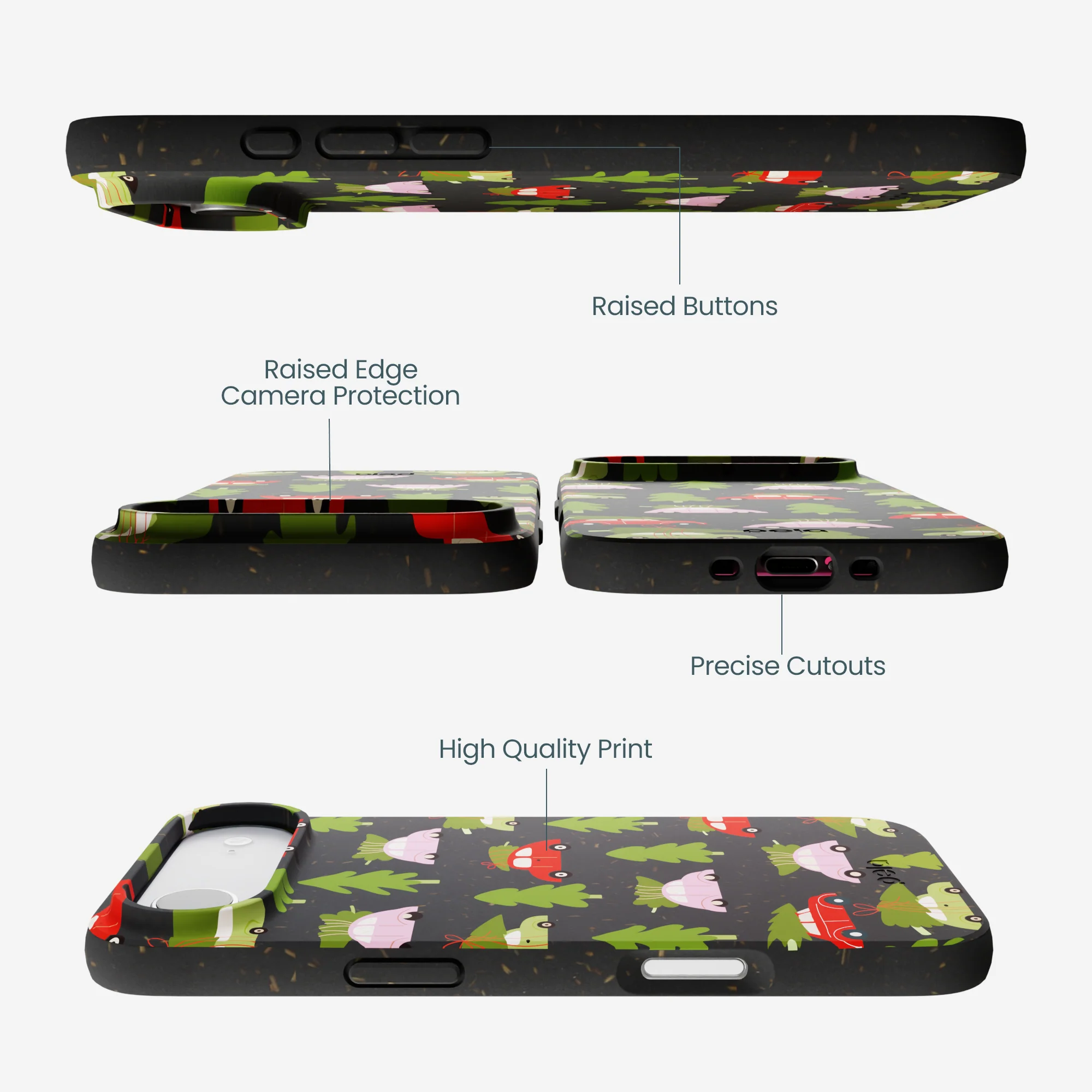 Black Holiday Caravan iPhone Air Case - Image 3