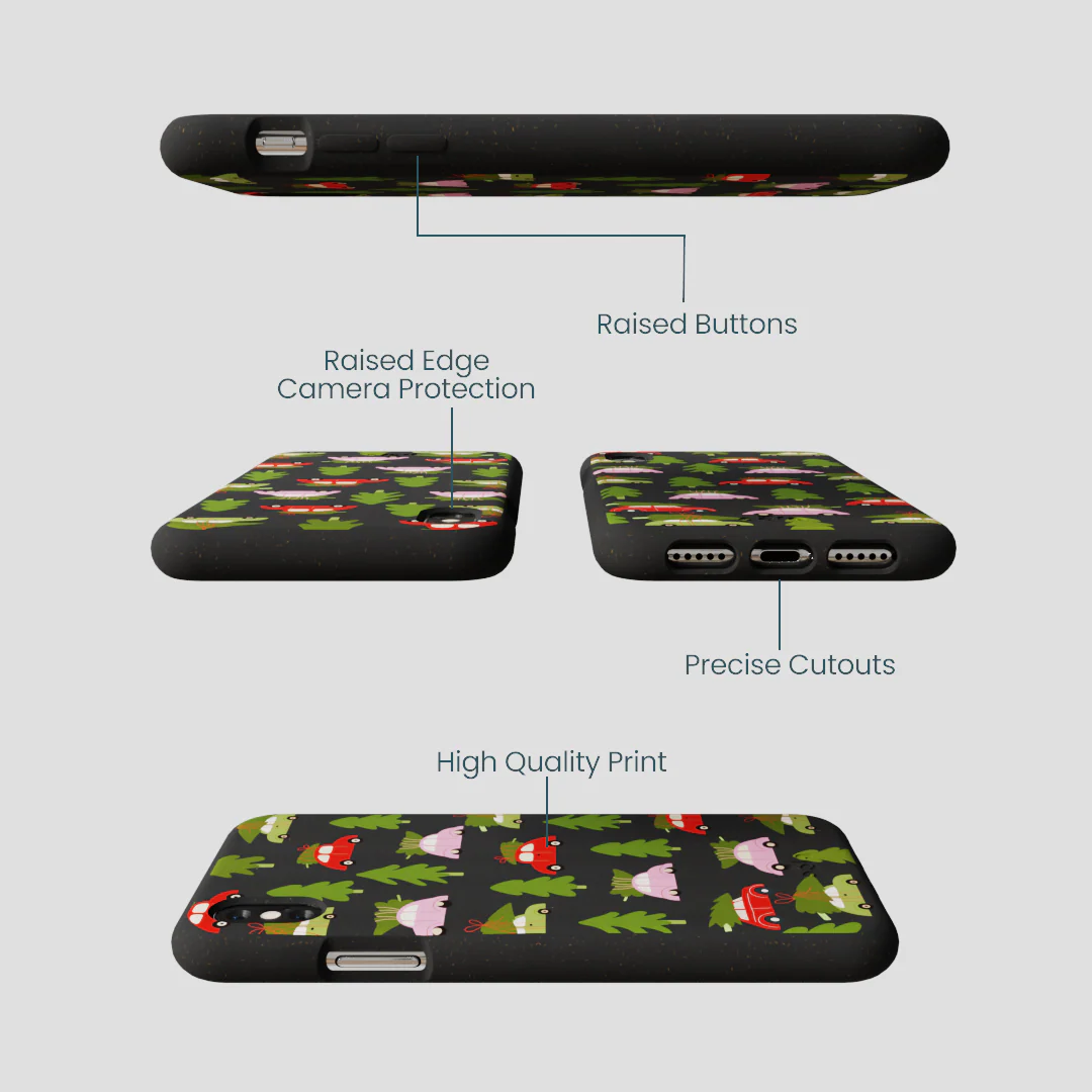Black Holiday Caravan iPhone XR Case - Image 3