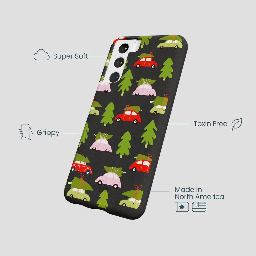 Black Holiday Caravan Samsung Galaxy S21 Case - Image 4