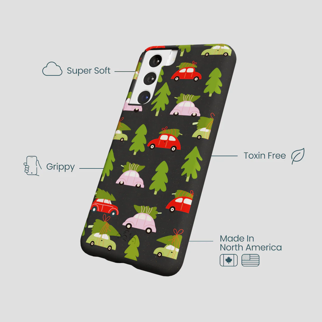 Black Holiday Caravan Samsung Galaxy S22 Case - Image 4