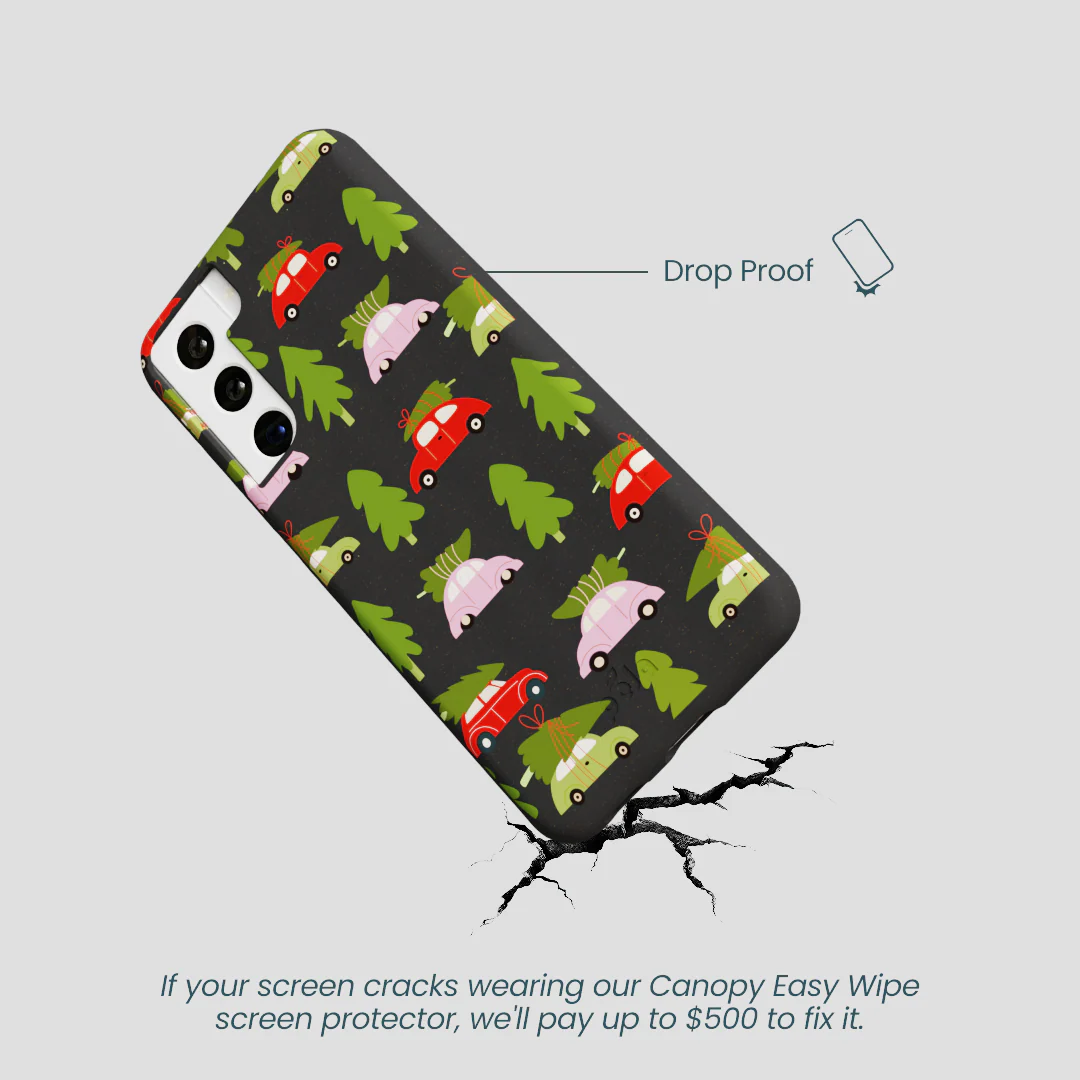 Black Holiday Caravan Samsung Galaxy S22 Case - Image 5