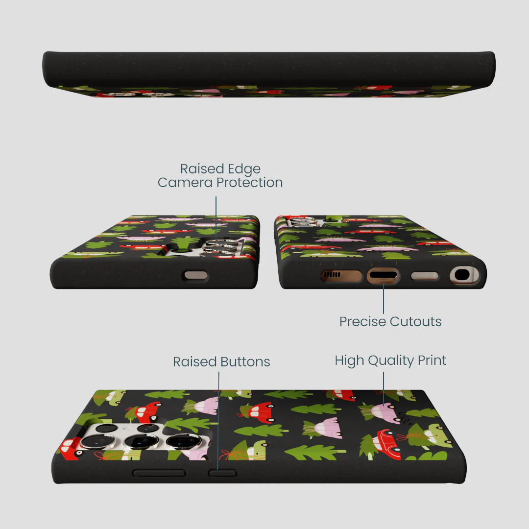 Black Holiday Caravan Samsung Galaxy S24 Ultra Case - Image 3