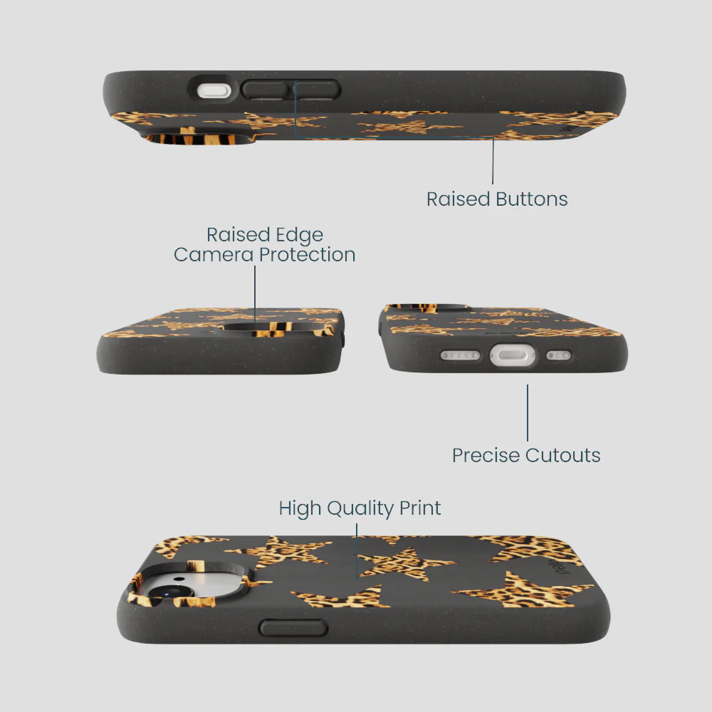 Black Jaguar Stars iPhone 16e/17e Case - Image 3