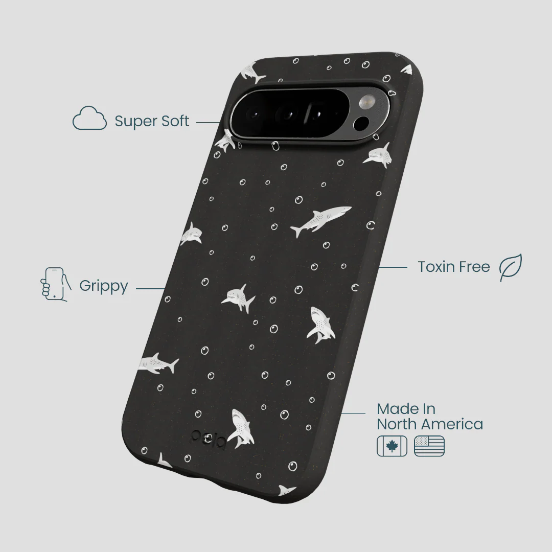 Black Lil Sharks Google Pixel 10 Pro XL Case - Image 3