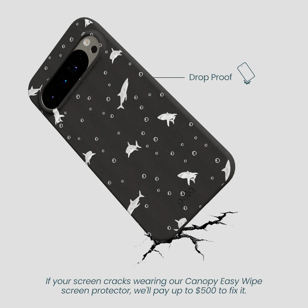 Black Lil Sharks Google Pixel 9 Pro XL Case - Image 4