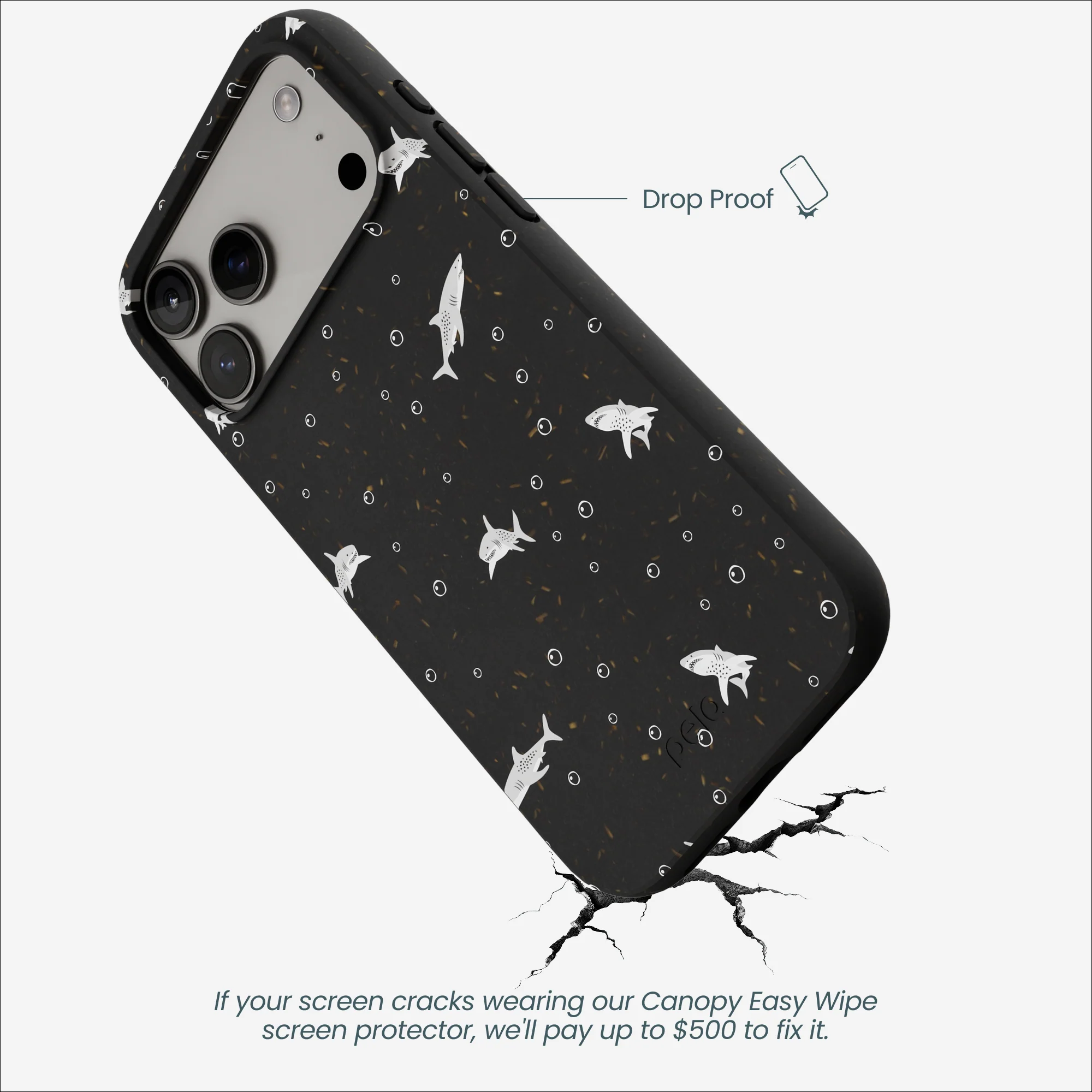 Black Lil Sharks iPhone 17 Pro Max Case - Image 5